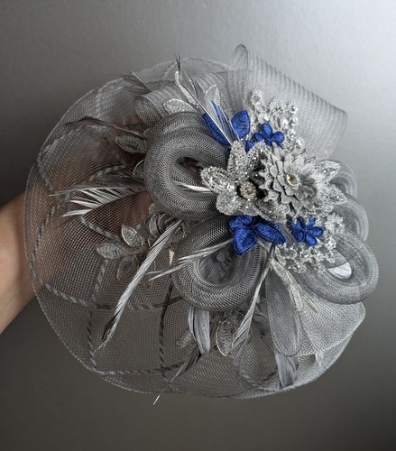 Silver and royal blue