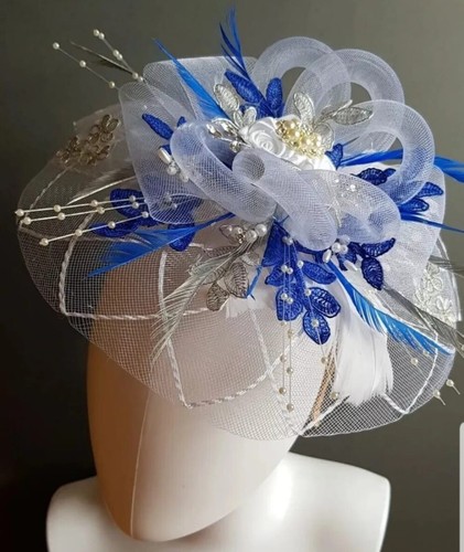 Ladies white royal blue - ladies, white,royal