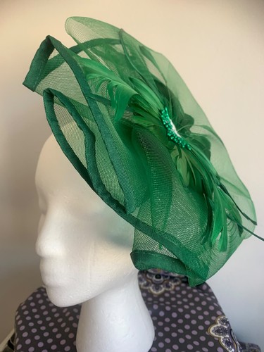 Lizabella green fascinator - green,