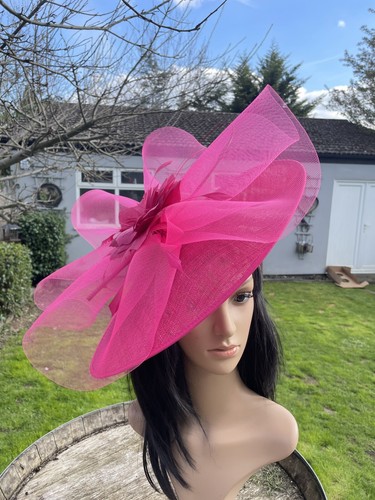 Fuschia pink wedding ascot - fuschia,