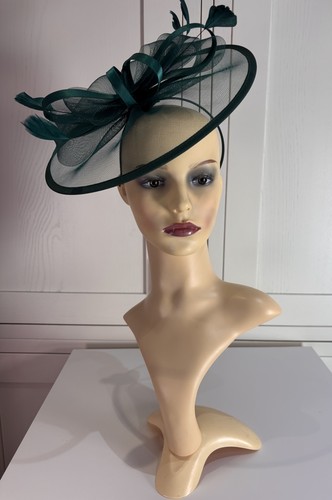 Dark green fascinator mother - dark,