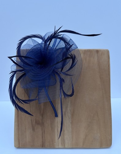 Fascinator wedding navy mother - wedding,